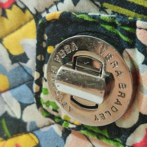 Vera Bradley Black Fantastic Floral‎ Clutch Wallet - Picture 2 of 16